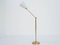 Brass and Perforated Metal Adjustable Floor Lamp, 1950s, Image 3