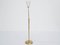 Brass and Perforated Metal Adjustable Floor Lamp, 1950s 4