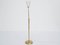 Brass and Perforated Metal Adjustable Floor Lamp, 1950s, Image 4