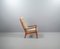 Senator 166 Highback Armchair with Footstool in Teak by Ole Wanscher for Cado 7
