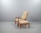 Senator 166 Highback Armchair with Footstool in Teak by Ole Wanscher for Cado 39