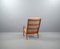 Senator 166 Highback Armchair with Footstool in Teak by Ole Wanscher for Cado 14