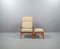 Senator 166 Highback Armchair with Footstool in Teak by Ole Wanscher for Cado 38