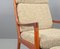 Senator 166 Highback Armchair with Footstool in Teak by Ole Wanscher for Cado 32