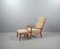 Senator 166 Highback Armchair with Footstool in Teak by Ole Wanscher for Cado 41