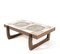Brutalist Wenge Coffee Table with Tiles by Ox Art for Trioh, 1976 1