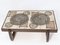 Brutalist Wenge Coffee Table with Tiles by Ox Art for Trioh, 1976 2