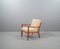 Mahogany Easy Chair & Ottoman by Ole Wanscher for Poul Jeppesens Møbelfabrik, 1960s 3