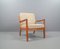 Mahogany Easy Chair & Ottoman by Ole Wanscher for Poul Jeppesens Møbelfabrik, 1960s 1