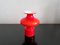 Red Glass Carnaby Vases by Per Lütken for Holmegaard, Denmark, 1960s, Set of 4 5