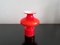 Rote Carnaby Vasen aus Glas von Per Lütken für Holmegaard, Dänemark, 1960er, 4er Set 5