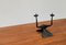 Mid-Century Brutalist Wrought Iron Candle Holder by David Palombo, 1960s 8