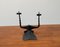 Mid-Century Brutalist Wrought Iron Candle Holder by David Palombo, 1960s 9
