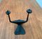 Mid-Century Brutalist Wrought Iron Candle Holder by David Palombo, 1960s, Image 3