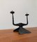 Mid-Century Brutalist Wrought Iron Candle Holder by David Palombo, 1960s 12