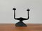 Mid-Century Brutalist Wrought Iron Candle Holder by David Palombo, 1960s, Image 1