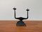 Mid-Century Brutalist Wrought Iron Candle Holder by David Palombo, 1960s 24
