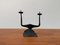 Mid-Century Brutalist Wrought Iron Candle Holder by David Palombo, 1960s, Image 24