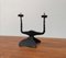 Mid-Century Brutalist Wrought Iron Candle Holder by David Palombo, 1960s 15
