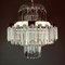 Large Vintage Yugoslavian Crystal Chandelier from Sijaj Hrastnik, 1970s 4