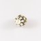 Faux Pearl Ring in Silver with Gold Ornaments, Italy 10