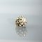 Faux Pearl Ring in Silver with Gold Ornaments, Italy 14