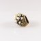 Faux Pearl Ring in Silver with Gold Ornaments, Italy 1