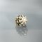 Faux Pearl Ring in Silver with Gold Ornaments, Italy 13