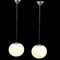 Lampes à Suspension Mid-Century en Verre de Murano par Paolo Venini, Italie, Set de 2 1