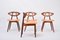 Danish Mid-Century Modern Eye Chairs by Ejvind Johansson, Set of 4 4