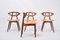 Danish Mid-Century Modern Eye Chairs by Ejvind Johansson, Set of 4, Image 4