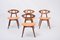 Danish Mid-Century Modern Eye Chairs by Ejvind Johansson, Set of 4 1
