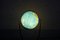 Globe en Verre Illuminé Art Déco avec Pied Diapason en Noyer de Columbus Oestergaard 49