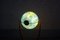 Globe en Verre Illuminé Art Déco avec Pied Diapason en Noyer de Columbus Oestergaard 48
