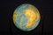 Globe en Verre Illuminé Art Déco avec Pied Diapason en Noyer de Columbus Oestergaard 41