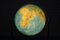 Globe en Verre Illuminé Art Déco avec Pied Diapason en Noyer de Columbus Oestergaard 42
