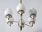 Mid-Century Modern Six-Armed Tulipan Pendant Lamp or Chandelier from Kaiser, 1950s 19