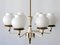 Mid-Century Modern Six-Armed Tulipan Pendant Lamp or Chandelier from Kaiser, 1950s 6