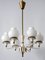 Mid-Century Modern Six-Armed Tulipan Pendant Lamp or Chandelier from Kaiser, 1950s 4