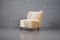 Mid-Century Scandinavian Armchair in High-Pile Velvet Dedar Fabric, 1950s, Image 4