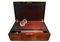 19th-Century Burr Walnut Writing Box with Oxblood Leather Tooled and Ebonised Interior & Writing Accessories, 1800s 7