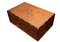 Boîte d'Écriture en Loupe de Noyer avec Intérieur et Accessoires d'Écriture en Cuir Sang de Boeuf, 1800s 3