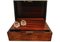 19th-Century Burr Walnut Writing Box with Oxblood Leather Tooled and Ebonised Interior & Writing Accessories, 1800s 8