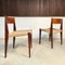 Danish Minimalist Model Pia Teak Dining Chairs with Paper Cord Seats by Poul Cadovius for Royal Persiennen, 1958, Set of 2 1