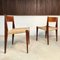 Danish Minimalist Model Pia Teak Dining Chairs with Paper Cord Seats by Poul Cadovius for Royal Persiennen, 1958, Set of 2, Image 1