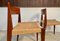 Danish Minimalist Model Pia Teak Dining Chairs with Paper Cord Seats by Poul Cadovius for Royal Persiennen, 1958, Set of 2, Image 4