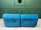 Blaues modulares 2-Sitzer Sofa von KM Wilkins für G Plan, 2er Set 9
