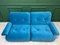 Blaues modulares 2-Sitzer Sofa von KM Wilkins für G Plan, 2er Set 5