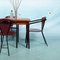 Italian Minimalist Tubular Cantilever Dining Chairs, 1980s, Set of 4 2