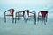 Italian Minimalist Tubular Cantilever Dining Chairs, 1980s, Set of 4 1